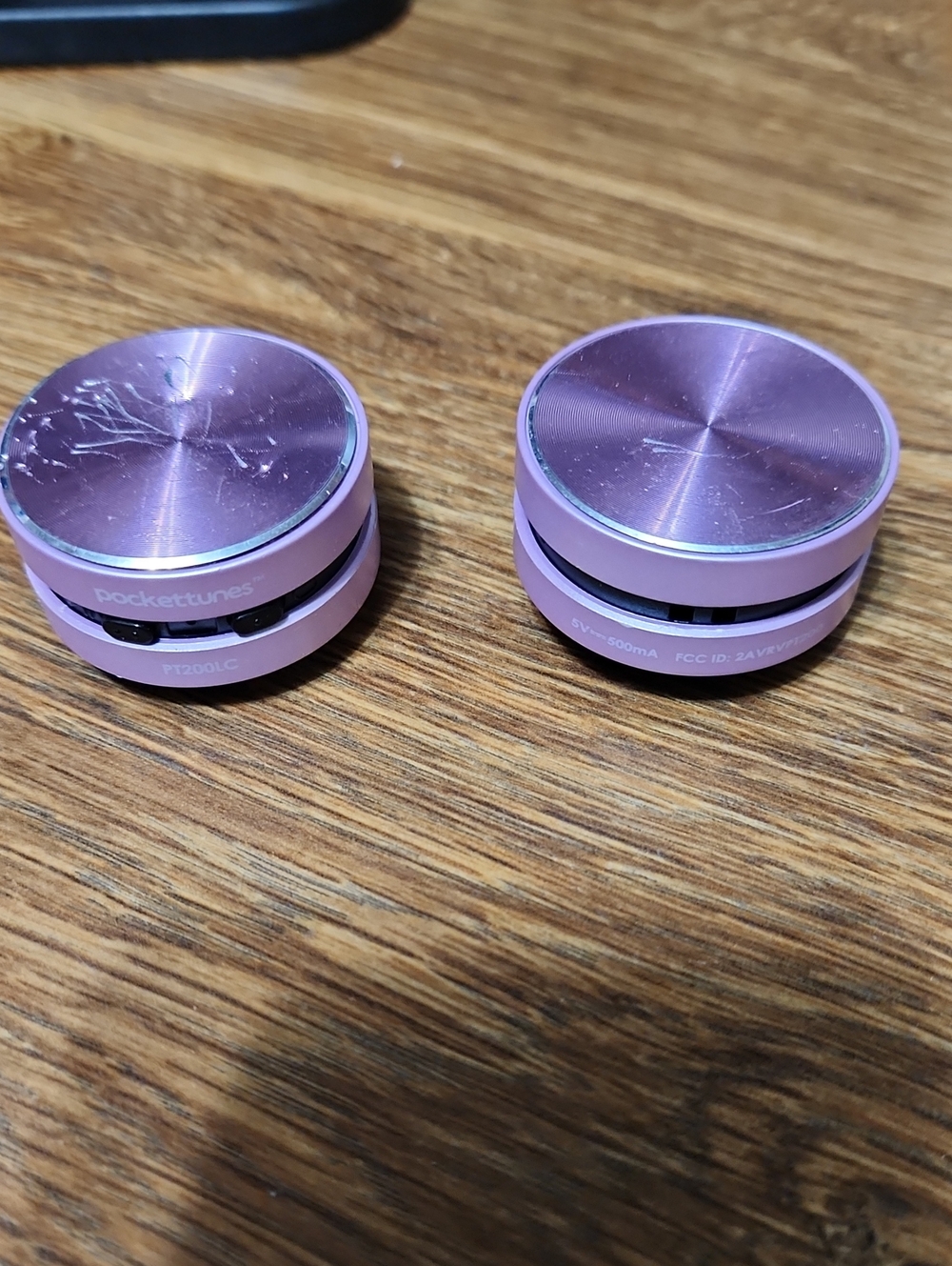 PocketTunes Pink Portable Wireless Speakers - Compact Pair